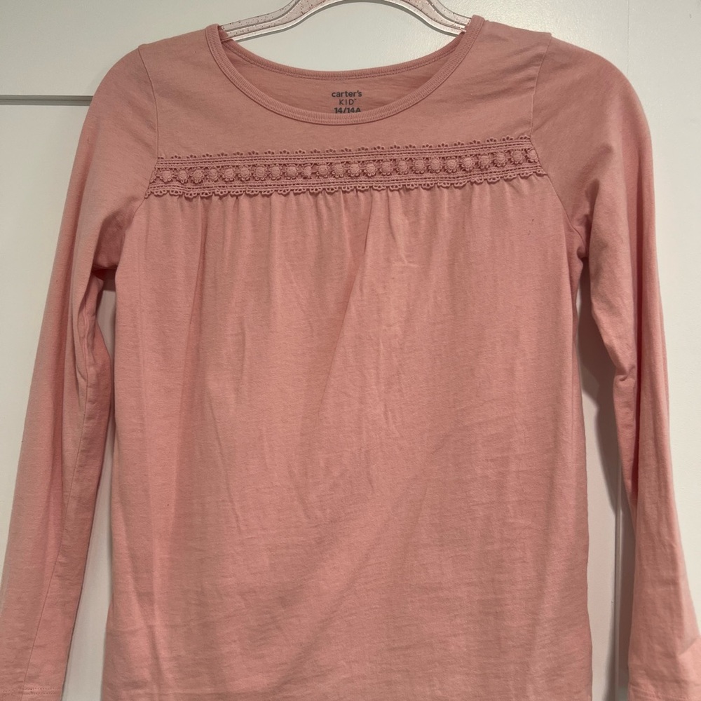 Carter's Blush Long Sleeve Kids Tee